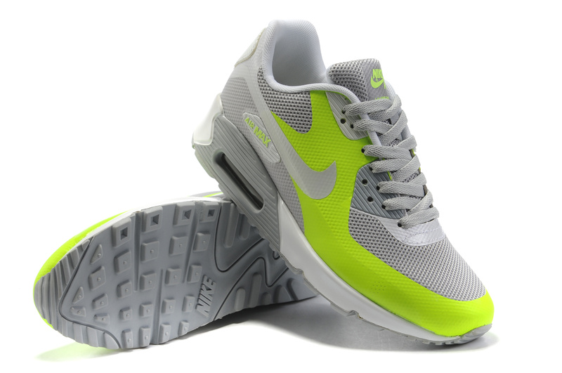 Nike Air Max Shoes Womens Gray/Fluorescence Green Online